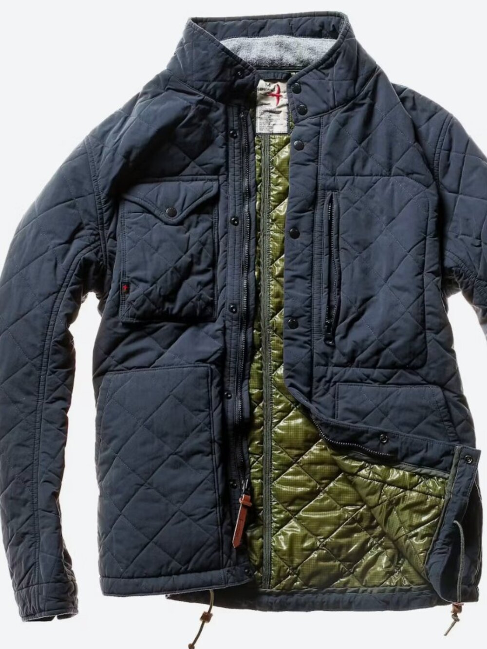 Relwen Quilted Insulated Tanker Jacket (Navy) - Men's Medium